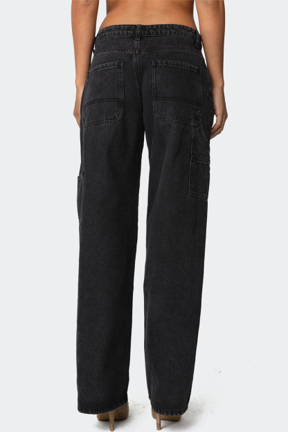 Women's Stretchy Comfort Flex Waist Cargo Jeans