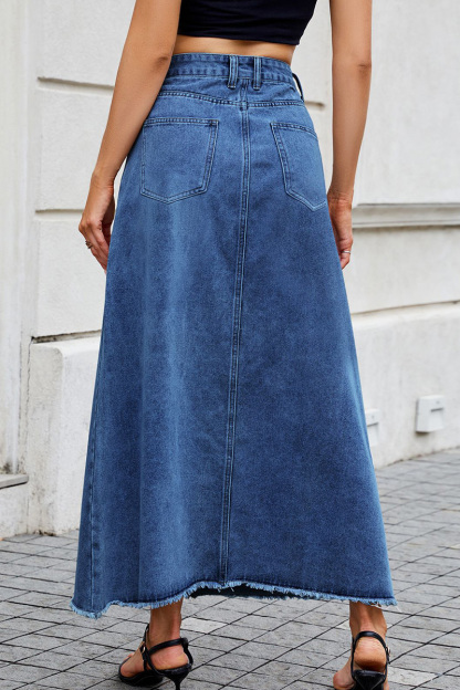 Women‘s Casual Oversized Comfort  Denim Skirt