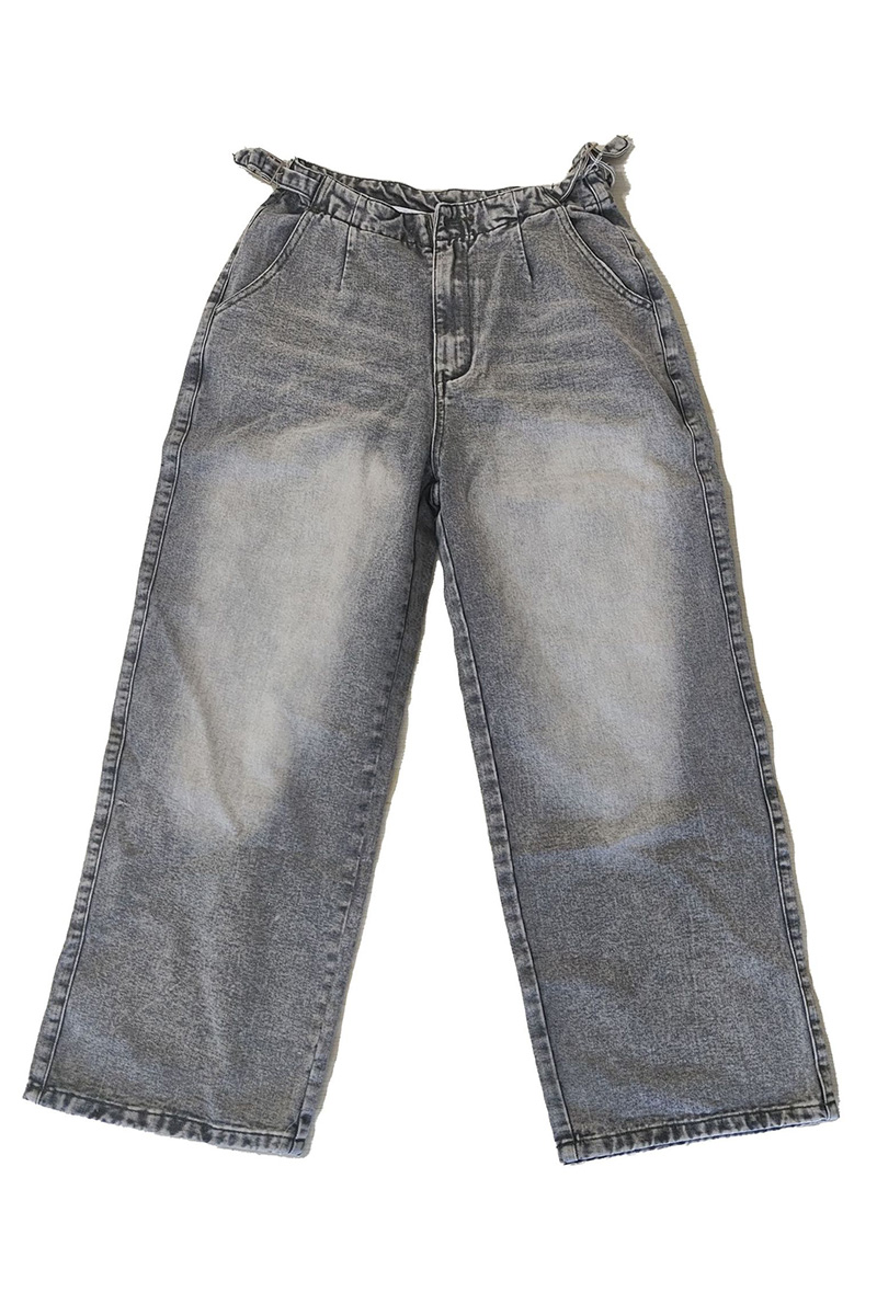 Ladies Low Rise Baggy Jeans With Dropped Waist