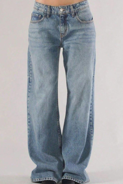 Vintage Low Rise Loose Jeans For Women