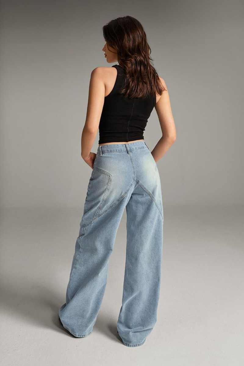 Vintage Low Rise Loose Jeans For Women