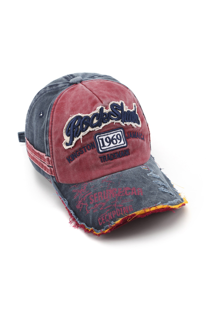 Women's Street Style Distressed Baseball Cap