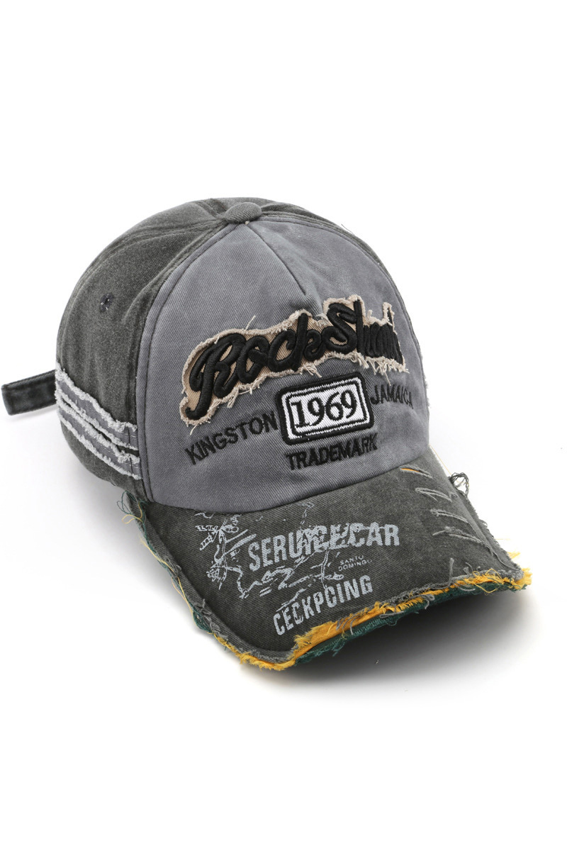 Women's Street Style Distressed Baseball Cap