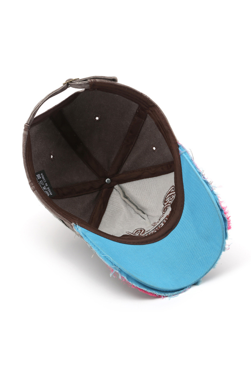 Women's Street Style Distressed Baseball Cap