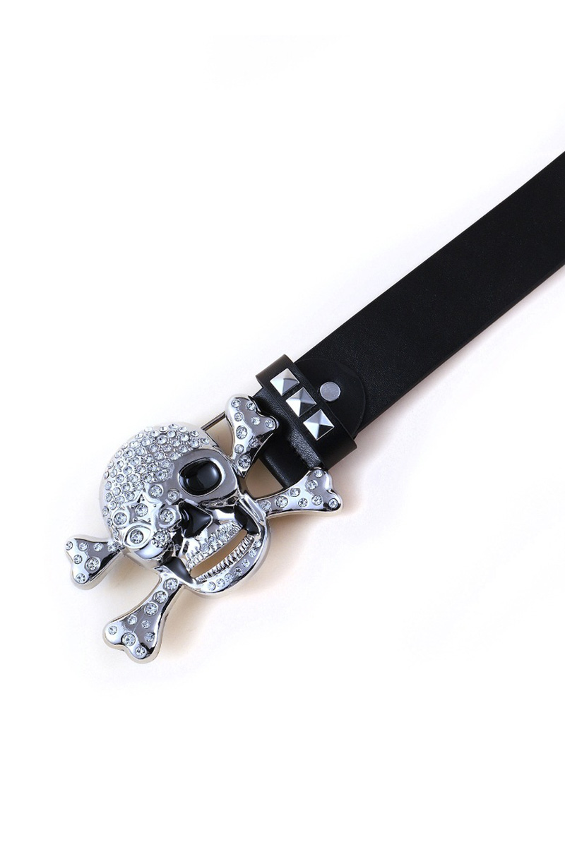 Women's Punk Skull Rivet Belt