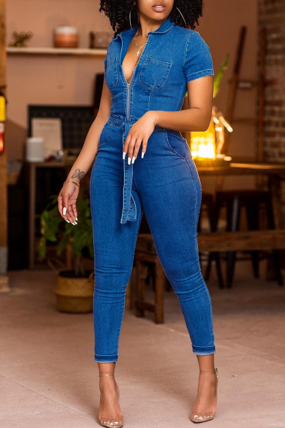 Women's Fashion Must-Have Denim Jumpsuit
