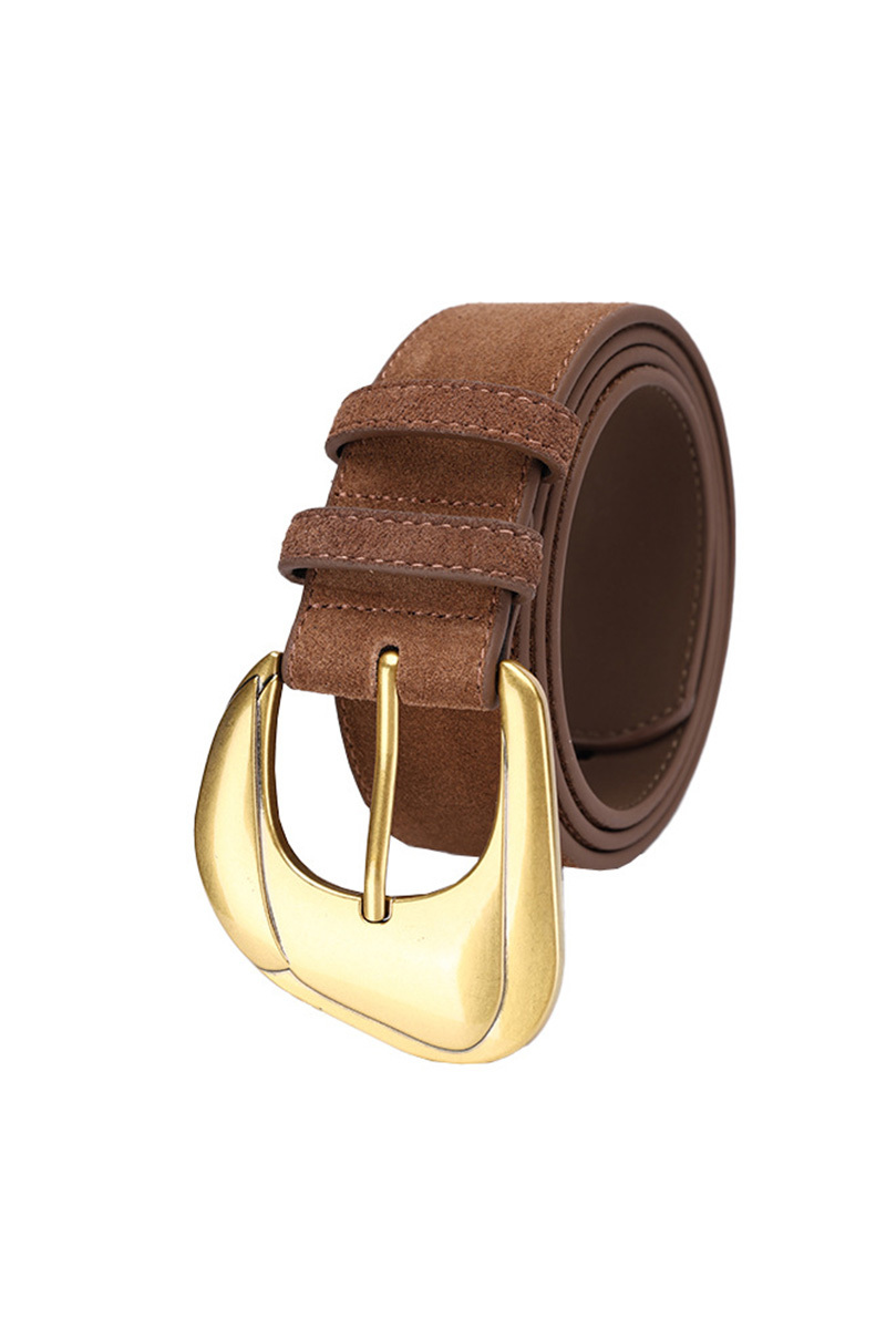 Vintage Suede Leather Belt For Women