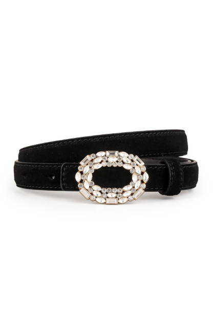 Ladies' Versatile Leather Smooth Buckle Belt