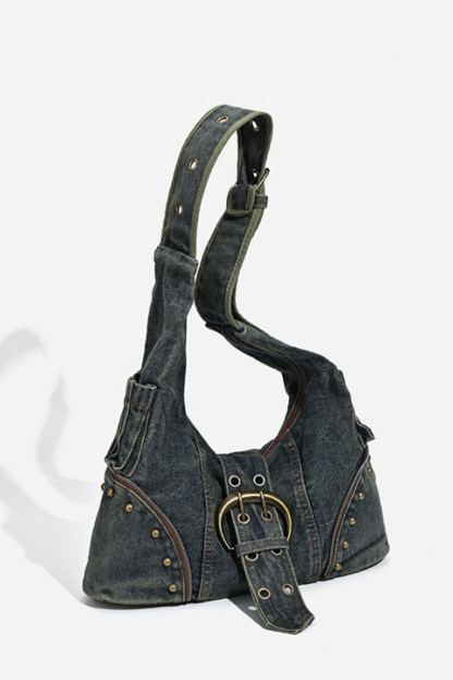 Women's Fashion Washed-Vintage Underarm Bag