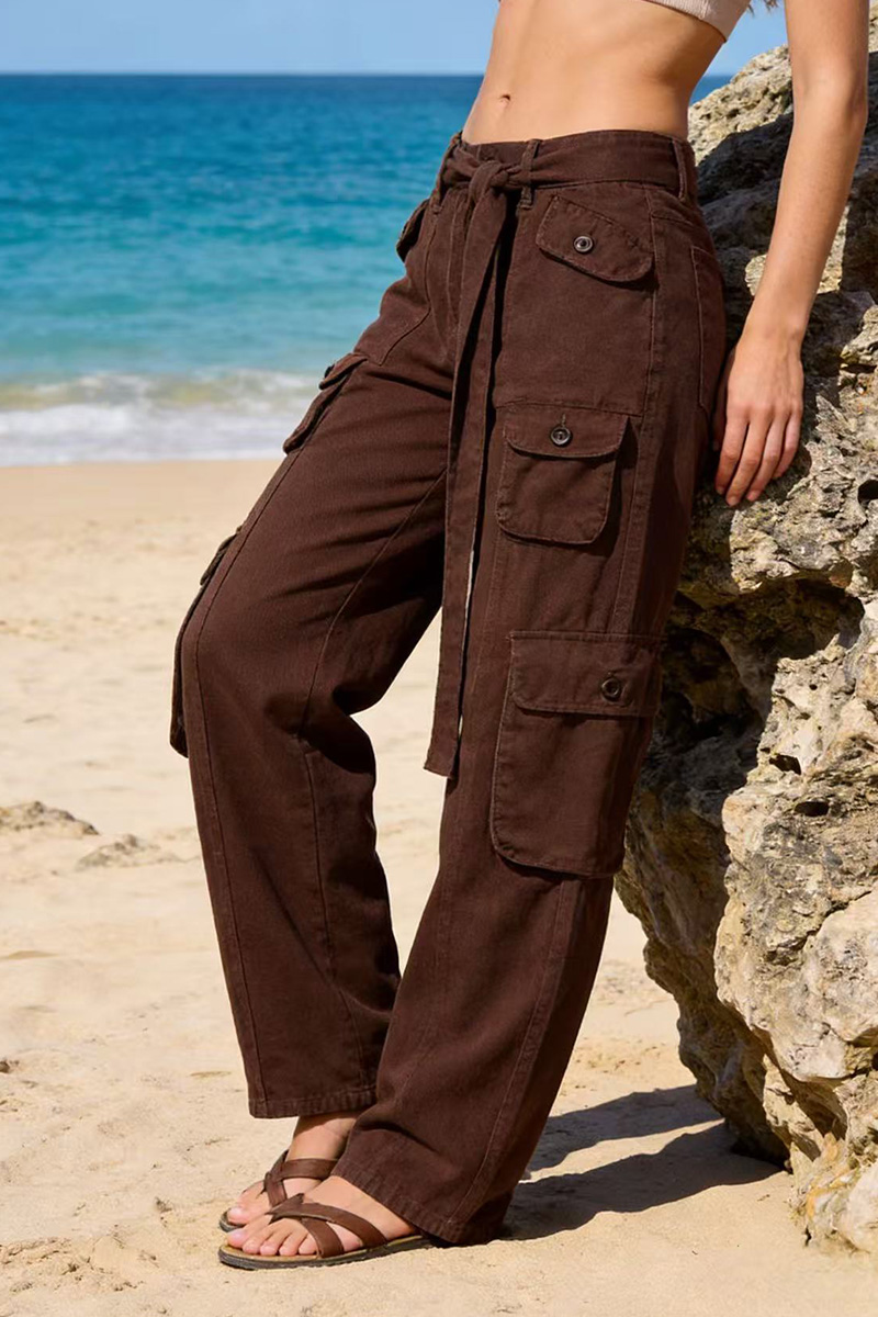 Women's Vintage Straight Cargo Jeans