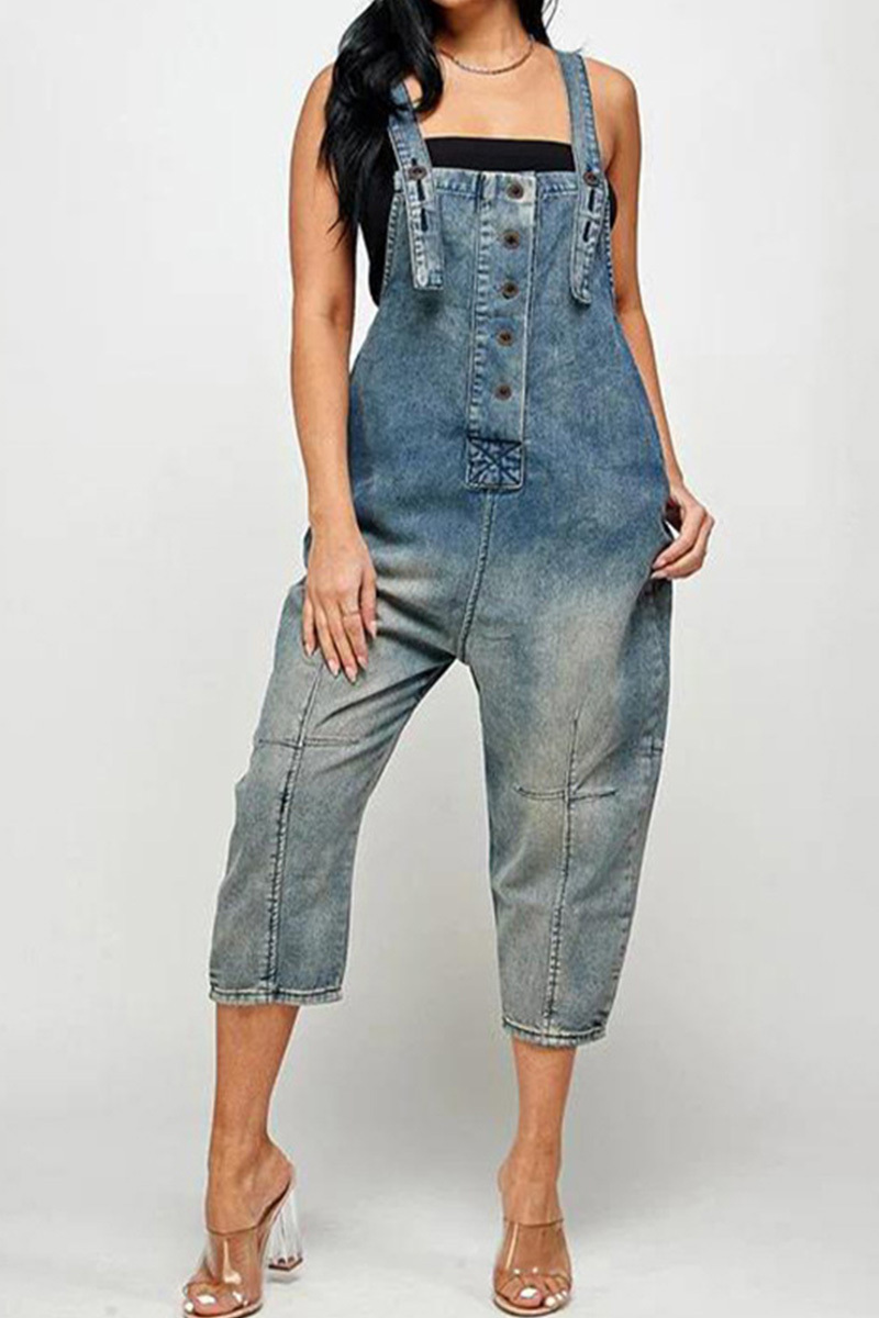 Women's Casual Wash Jumpsuit Overalls