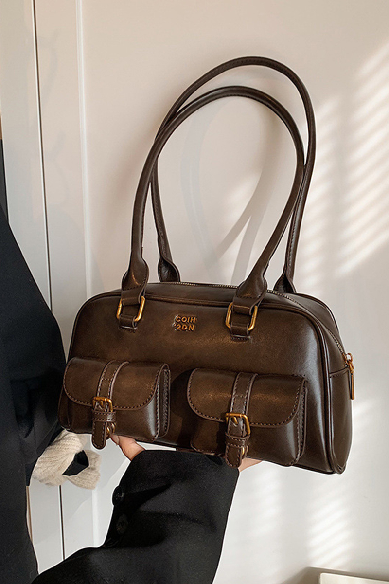 Women's Vintage Large-Capacity Bowling Tote Bag