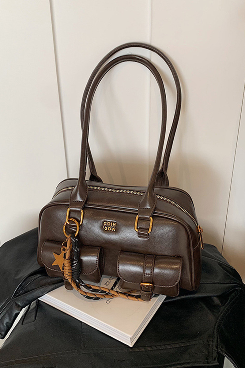 Women's Vintage Large-Capacity Bowling Tote Bag