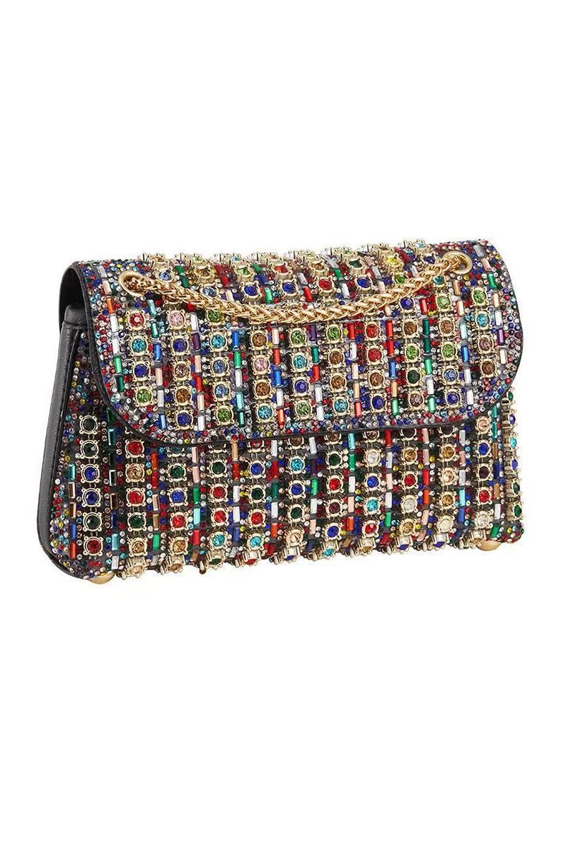 Women's Fashion Evening Rhinestone Gala Tote Bag