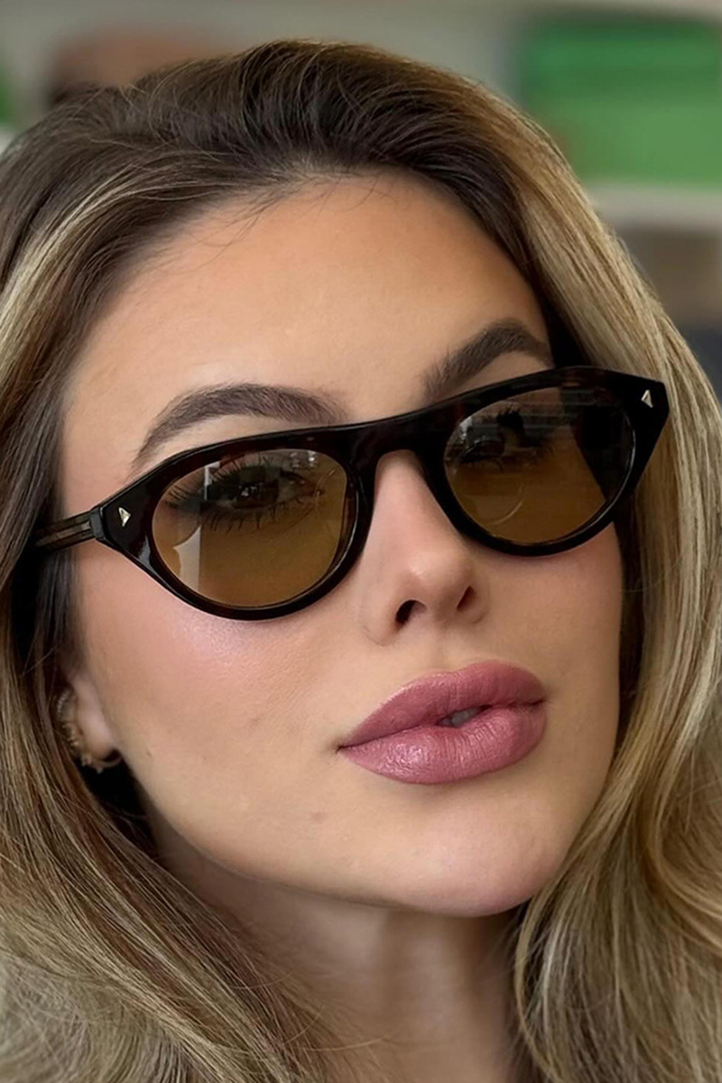Women's Fashion Cat Eye Rhinestone Studded Sunglasses