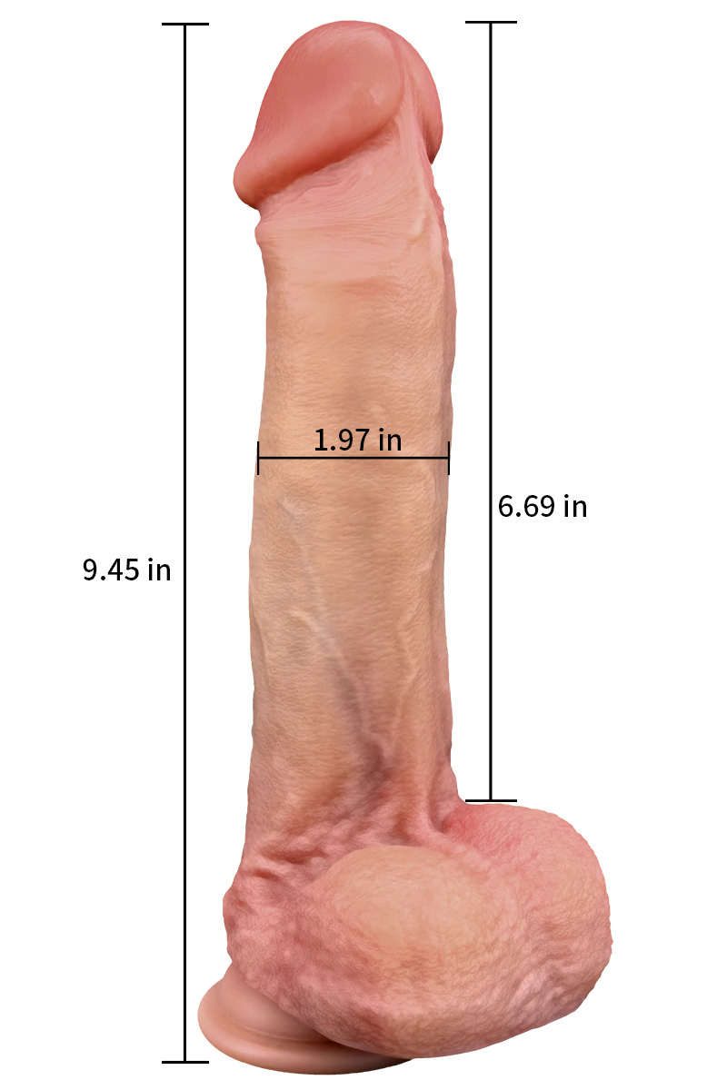 [Copy]Thick Realistic Dildo 6.7" ,Thrusting Dildo Vibrator Sex Toys - Hands-Free Riding Grinding Dildos