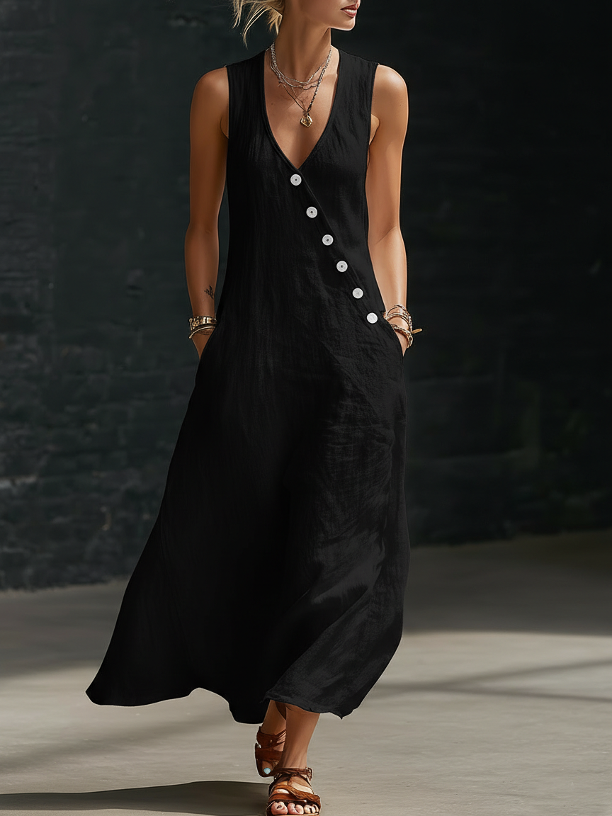 ⏰ Limited Time: 60% OFF🔥Minimalist And Cozy Button-up Dress