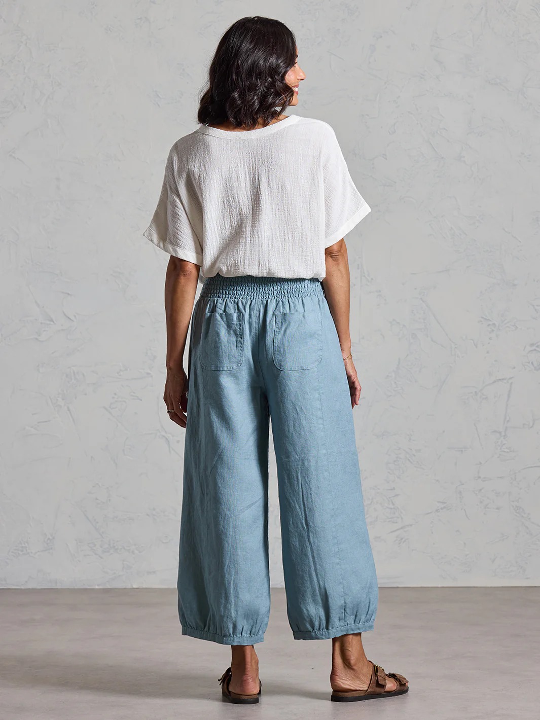 Sadhu French Linen Pants Navy