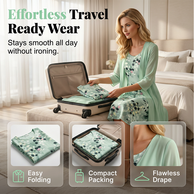 🔥CLEARANCE SALE🔥Women's Elegant Chiffon Dress & Cardigan 2-Piece Set