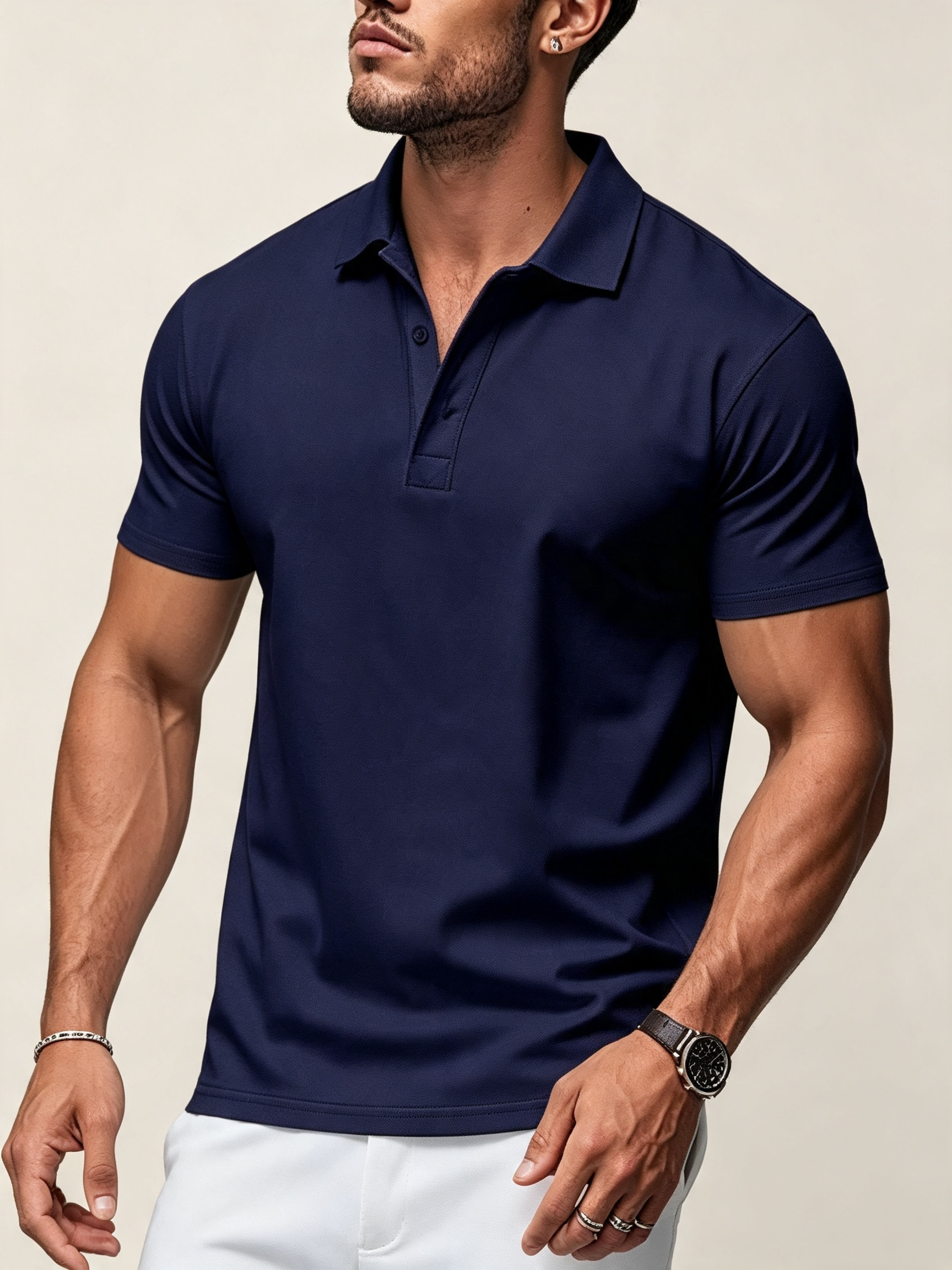 ⏰Limited Time:50%OFF🔥Clubhouse Refined‑Comfort Men’s Short‑Sleeve Polo Shirt
