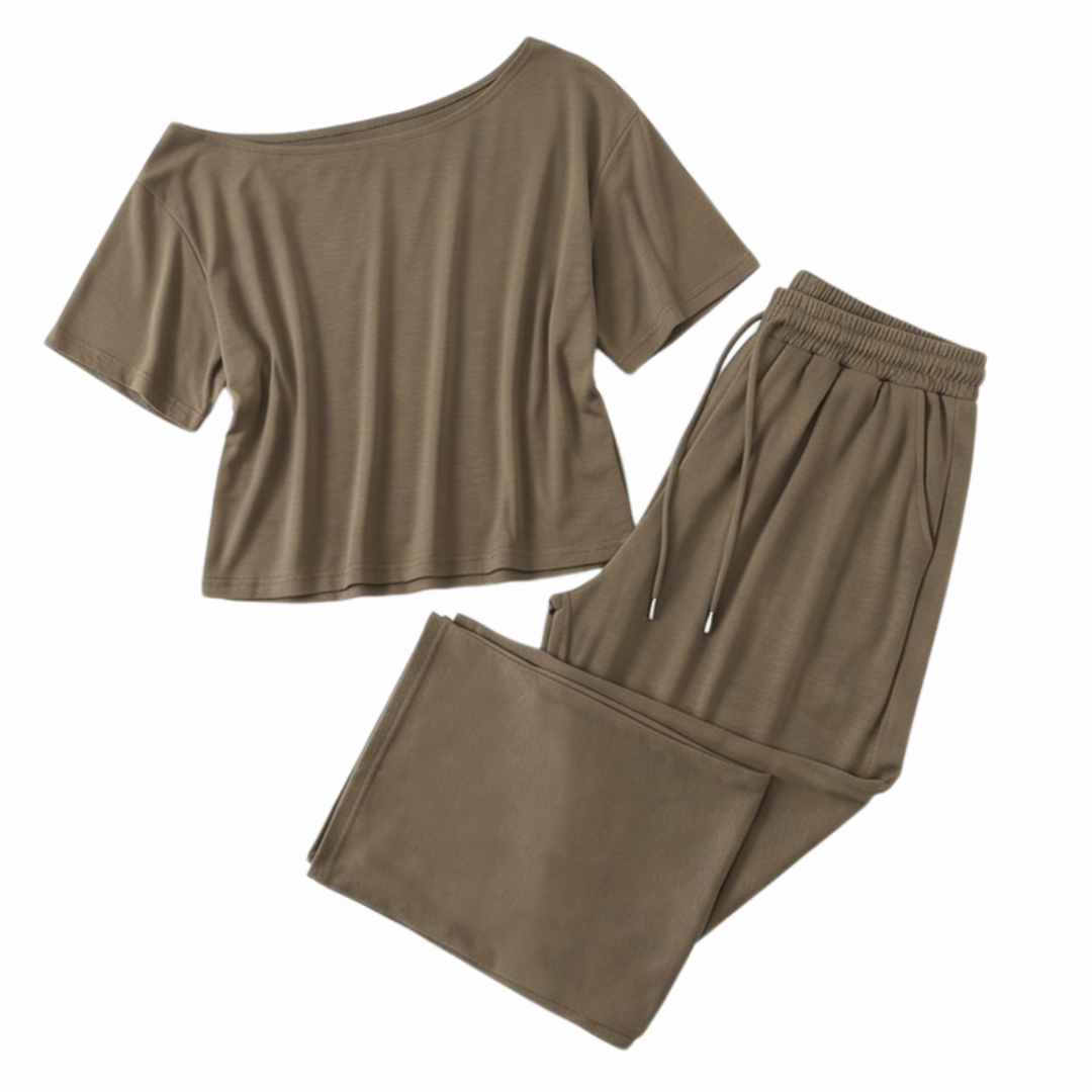 Solenya™ – Effortless Off Shoulder Two Piece Set