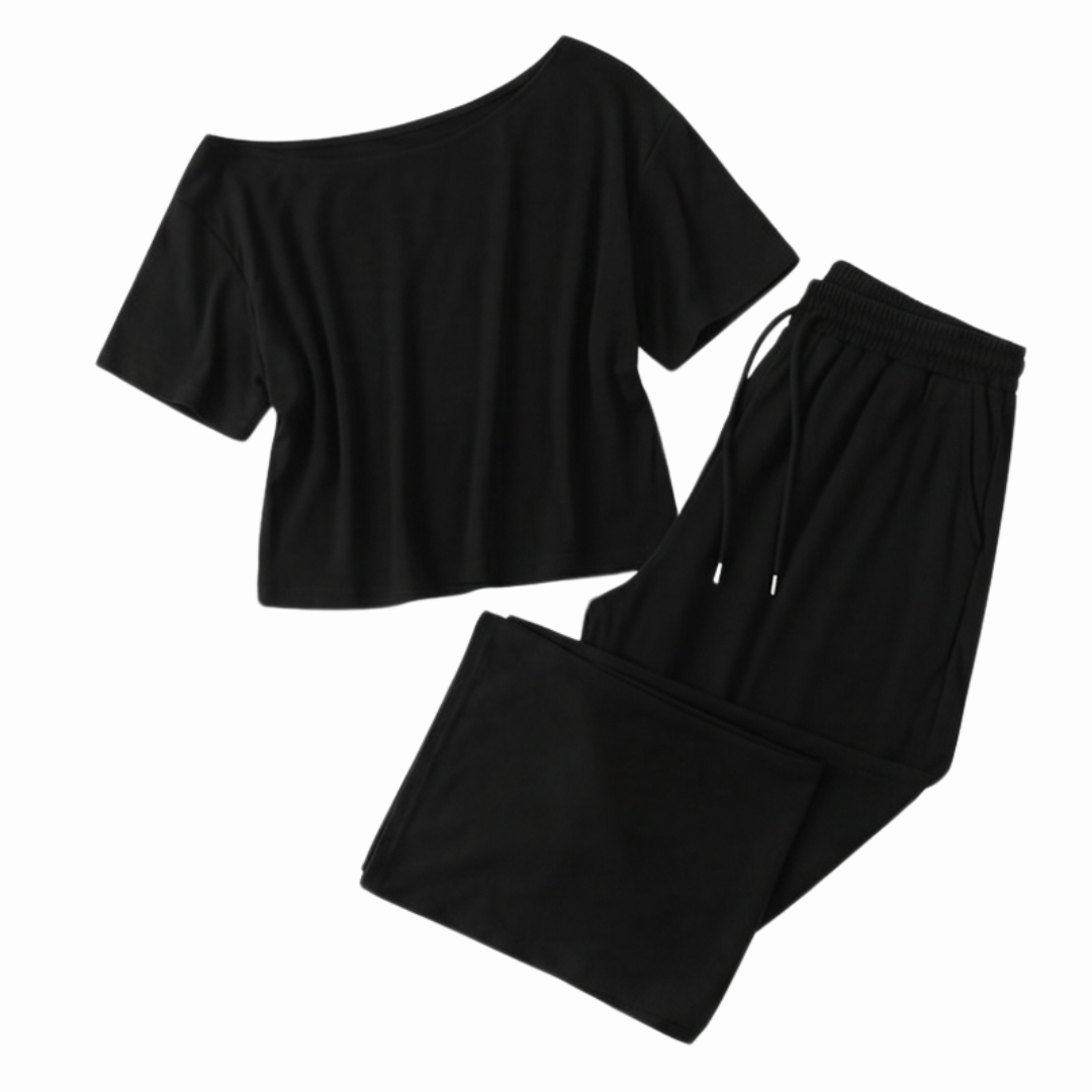 Solenya™ – Effortless Off Shoulder Two Piece Set