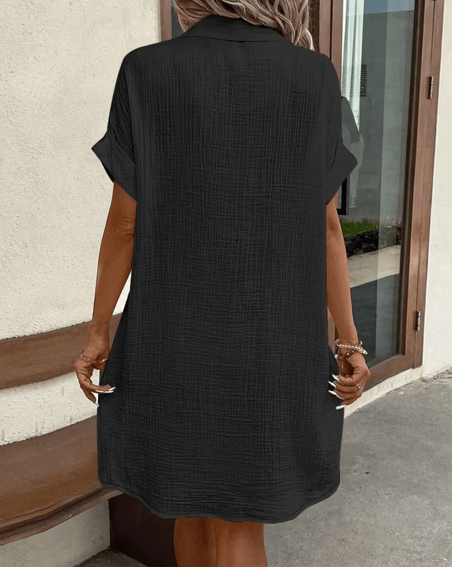 2026 Comfortable Button-Up Shirt Dress