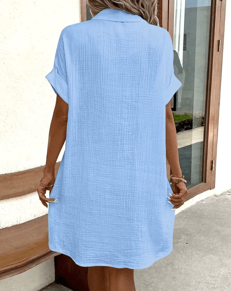 2026 Comfortable Button-Up Shirt Dress