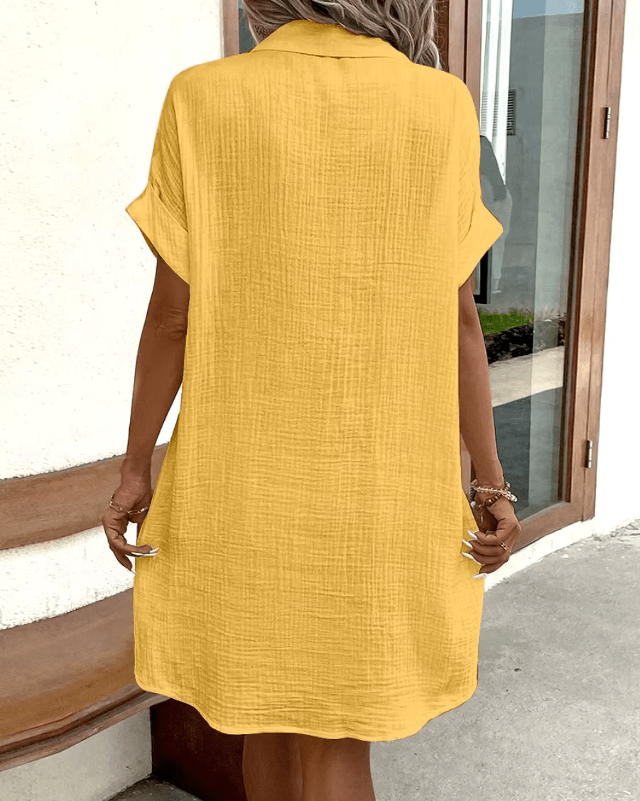 2026 Comfortable Button-Up Shirt Dress