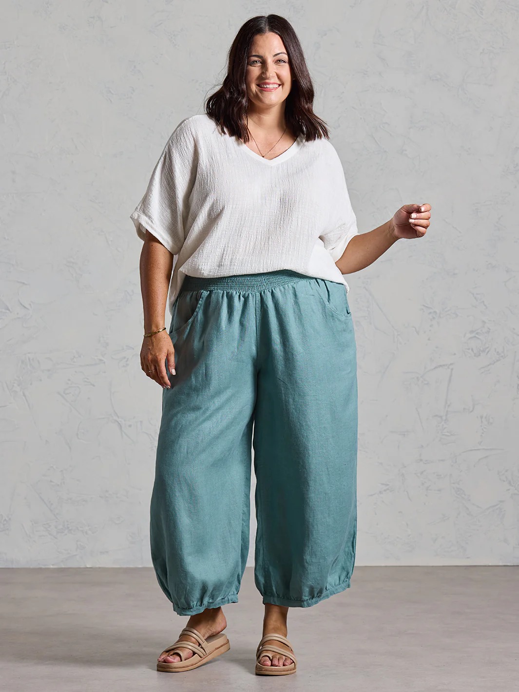 Sadhu French Linen Pants Navy