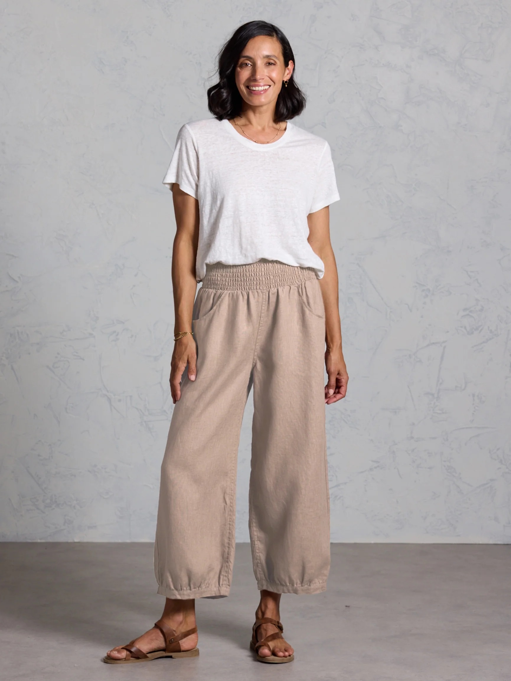 Sadhu French Linen Pants Navy