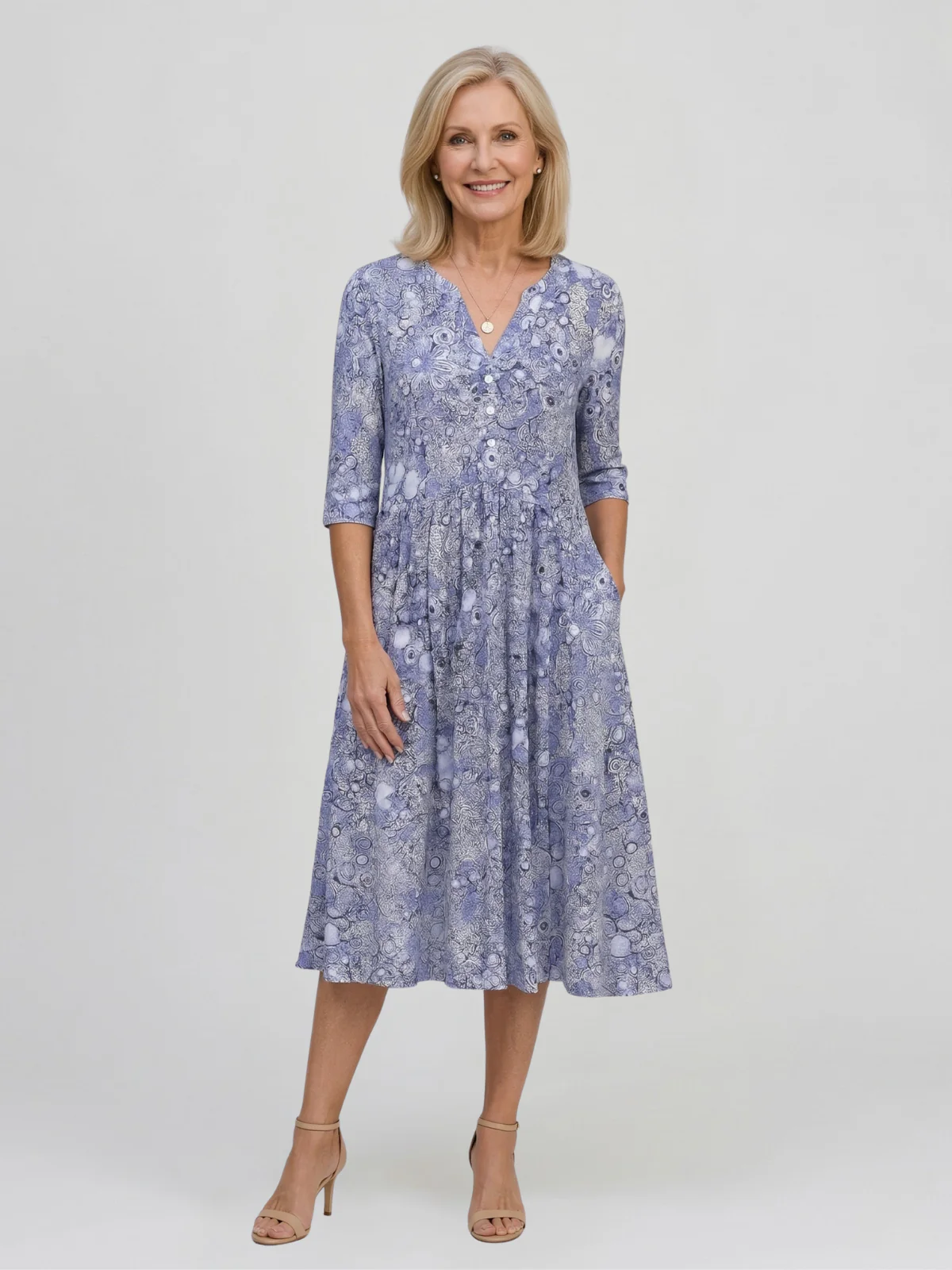 🛒𝓕𝓪𝓷𝓴𝓲𝓽𝓽𝔂™ Soft-Touch Midi Dress 🎁 Buy 2 Free Shipping!