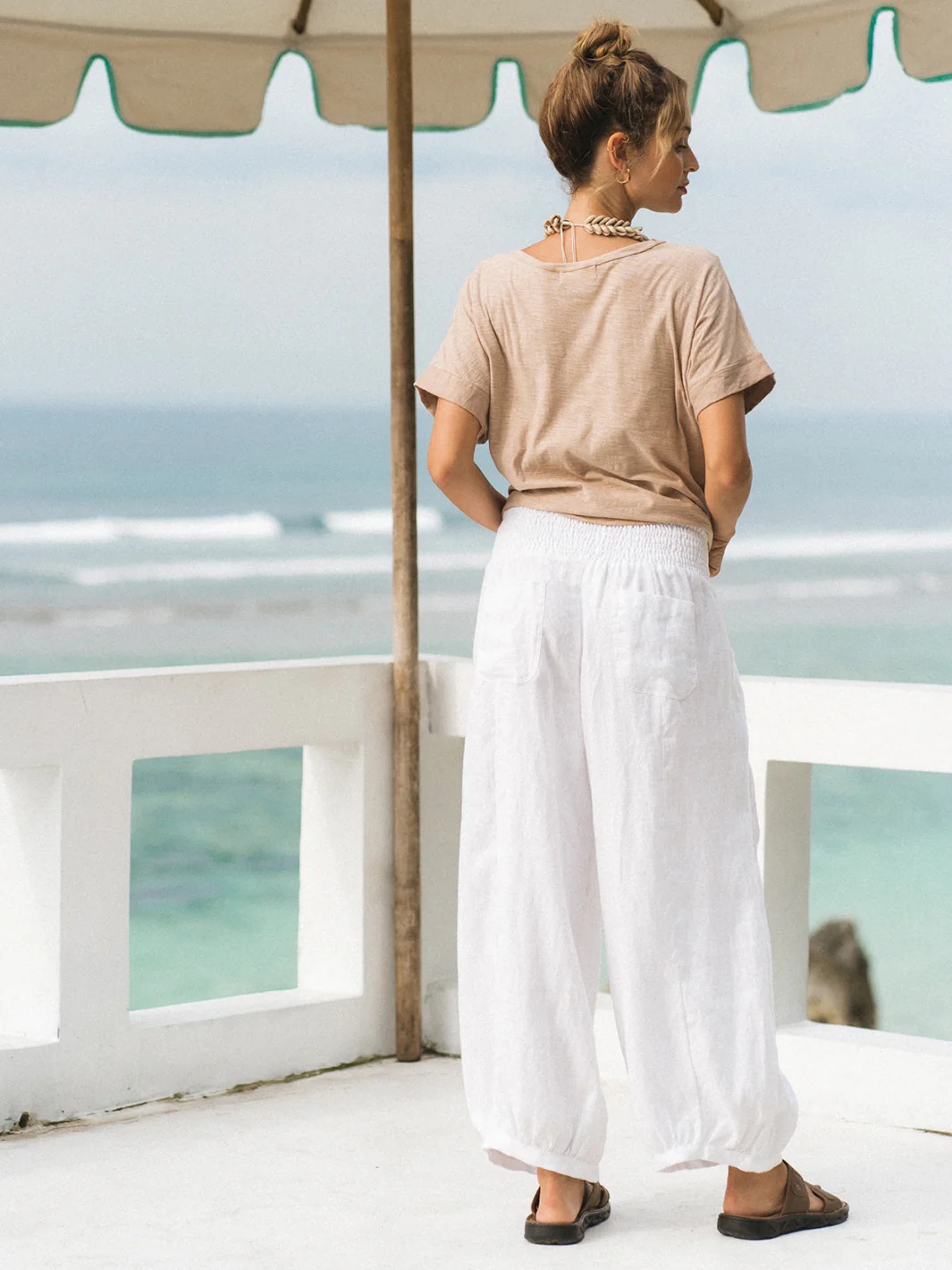 Sadhu French Linen Pants Navy