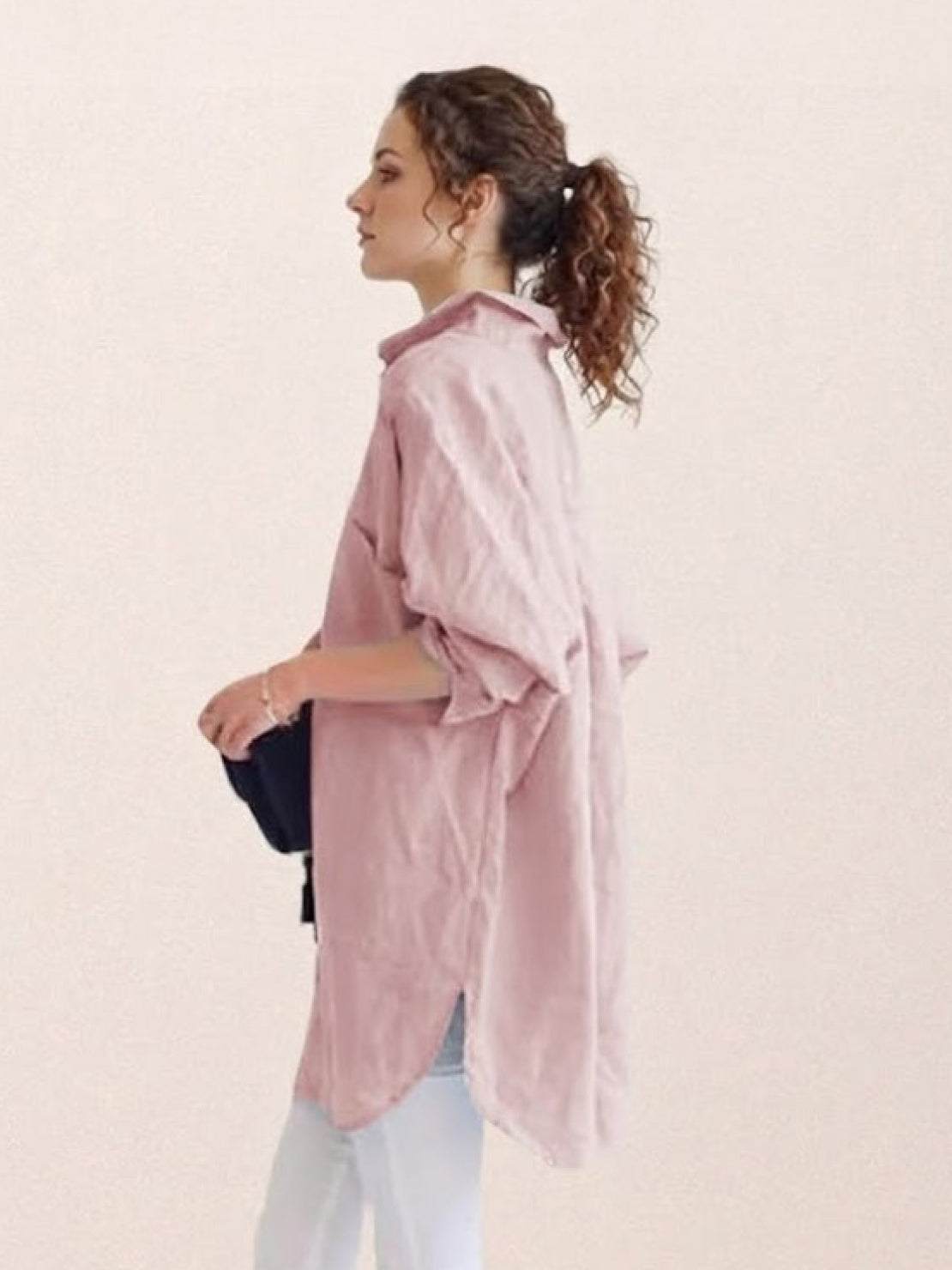 🔥CLEARANCE SALE🔥 The Oversized 100% Cotton Linen Shirt