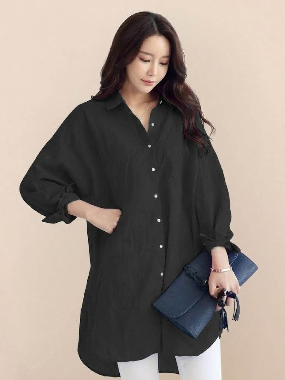 🔥CLEARANCE SALE🔥 The Oversized 100% Cotton Linen Shirt