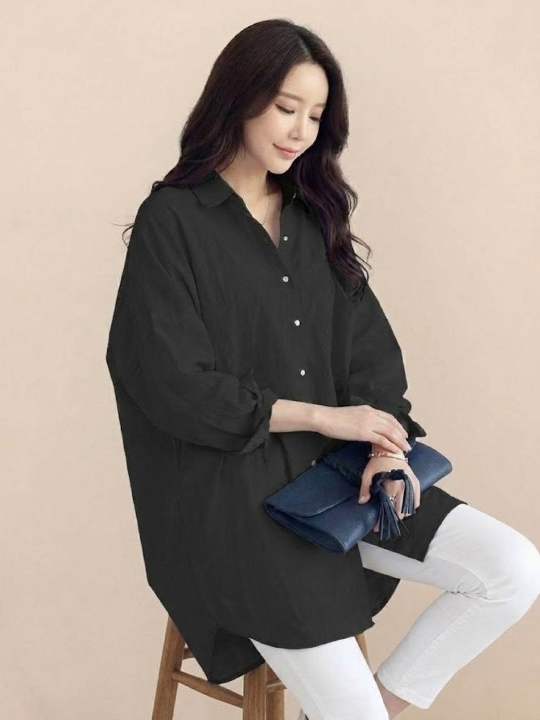 🔥CLEARANCE SALE🔥 The Oversized 100% Cotton Linen Shirt