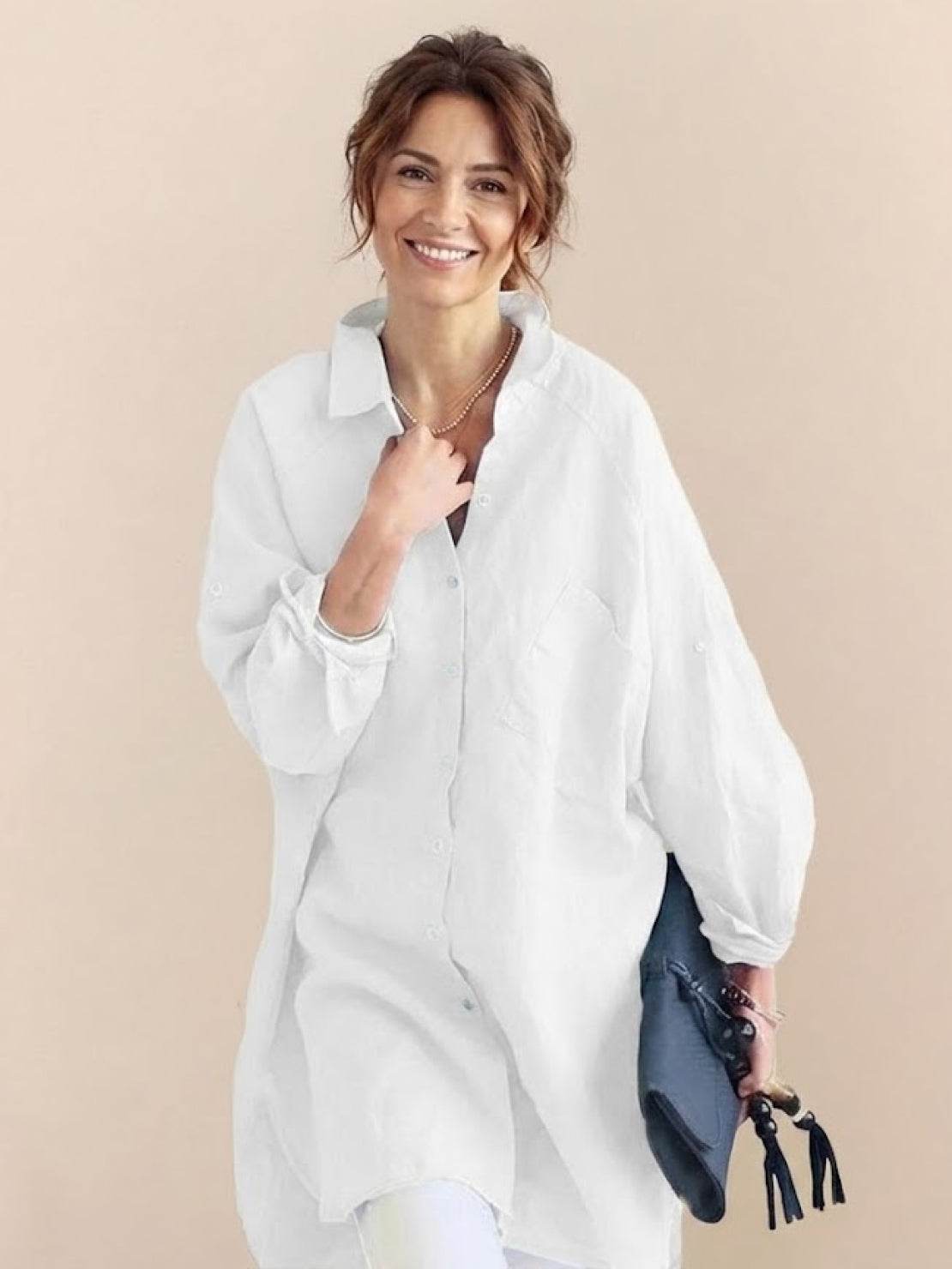 🔥CLEARANCE SALE🔥 The Oversized 100% Cotton Linen Shirt