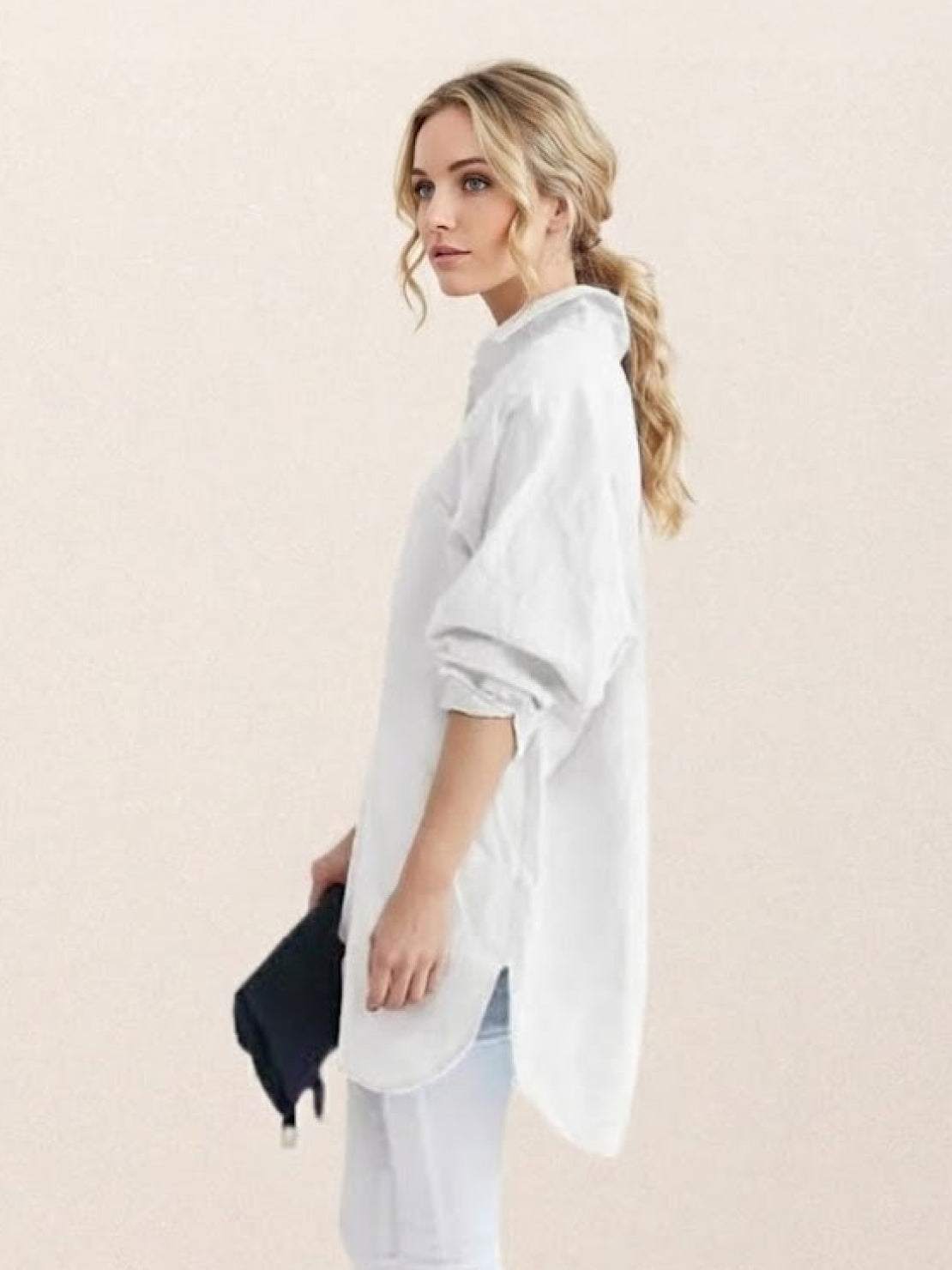 🔥CLEARANCE SALE🔥 The Oversized 100% Cotton Linen Shirt