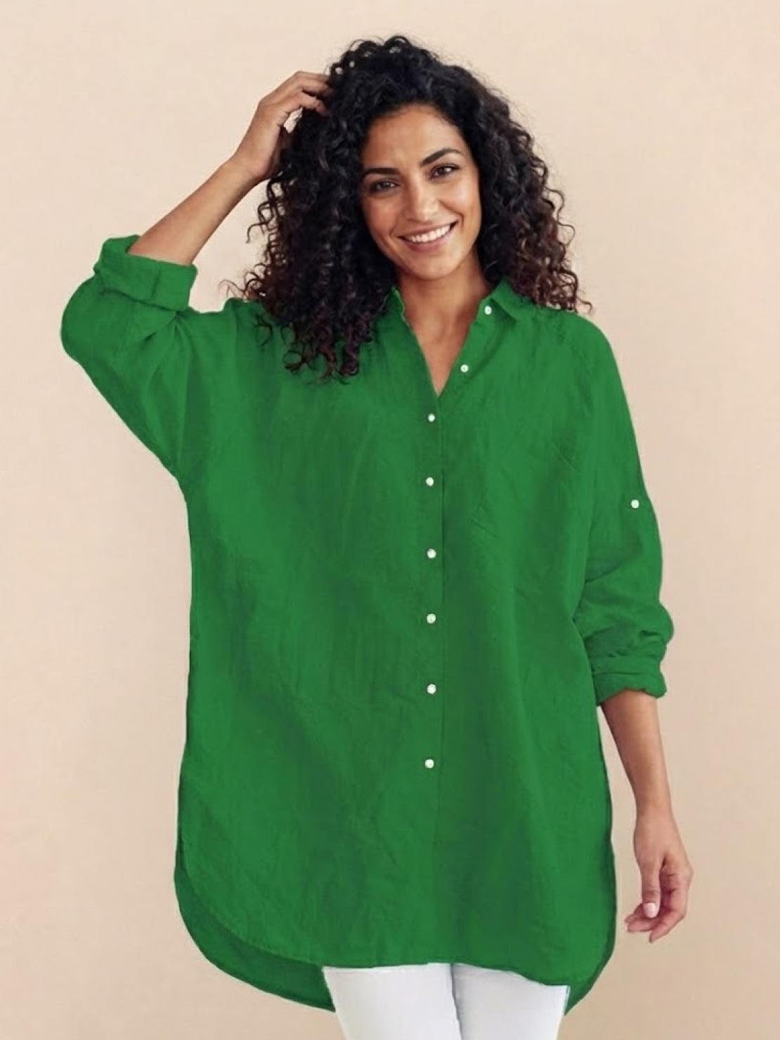 🔥CLEARANCE SALE🔥 The Oversized 100% Cotton Linen Shirt