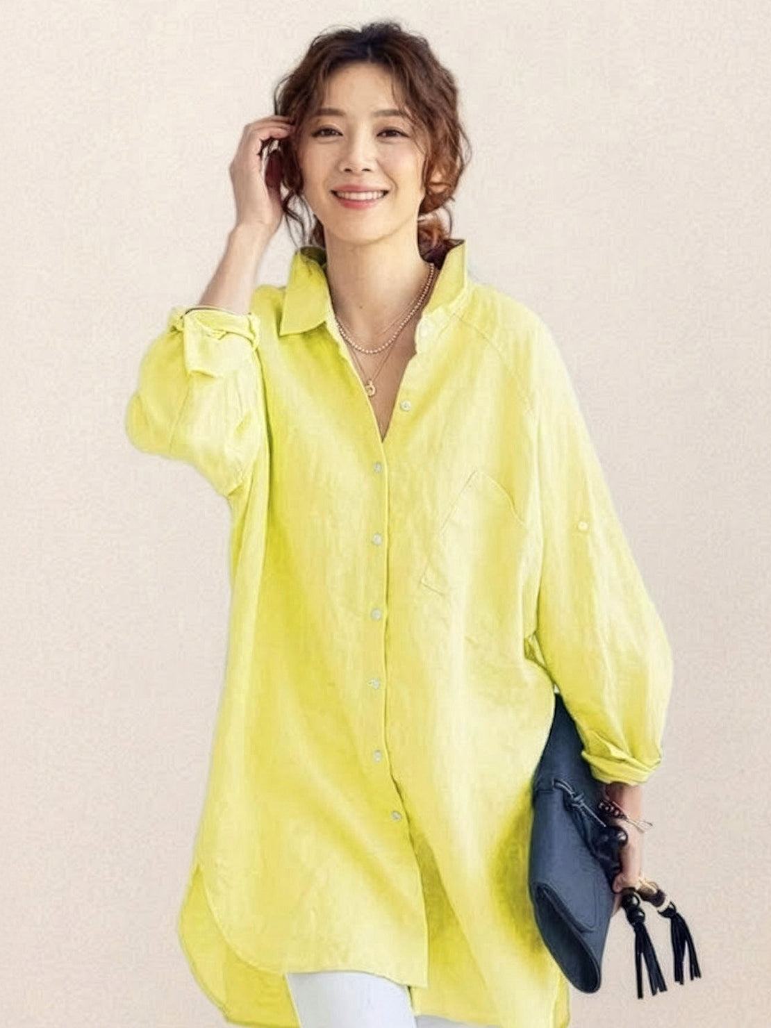 🔥CLEARANCE SALE🔥 The Oversized 100% Cotton Linen Shirt
