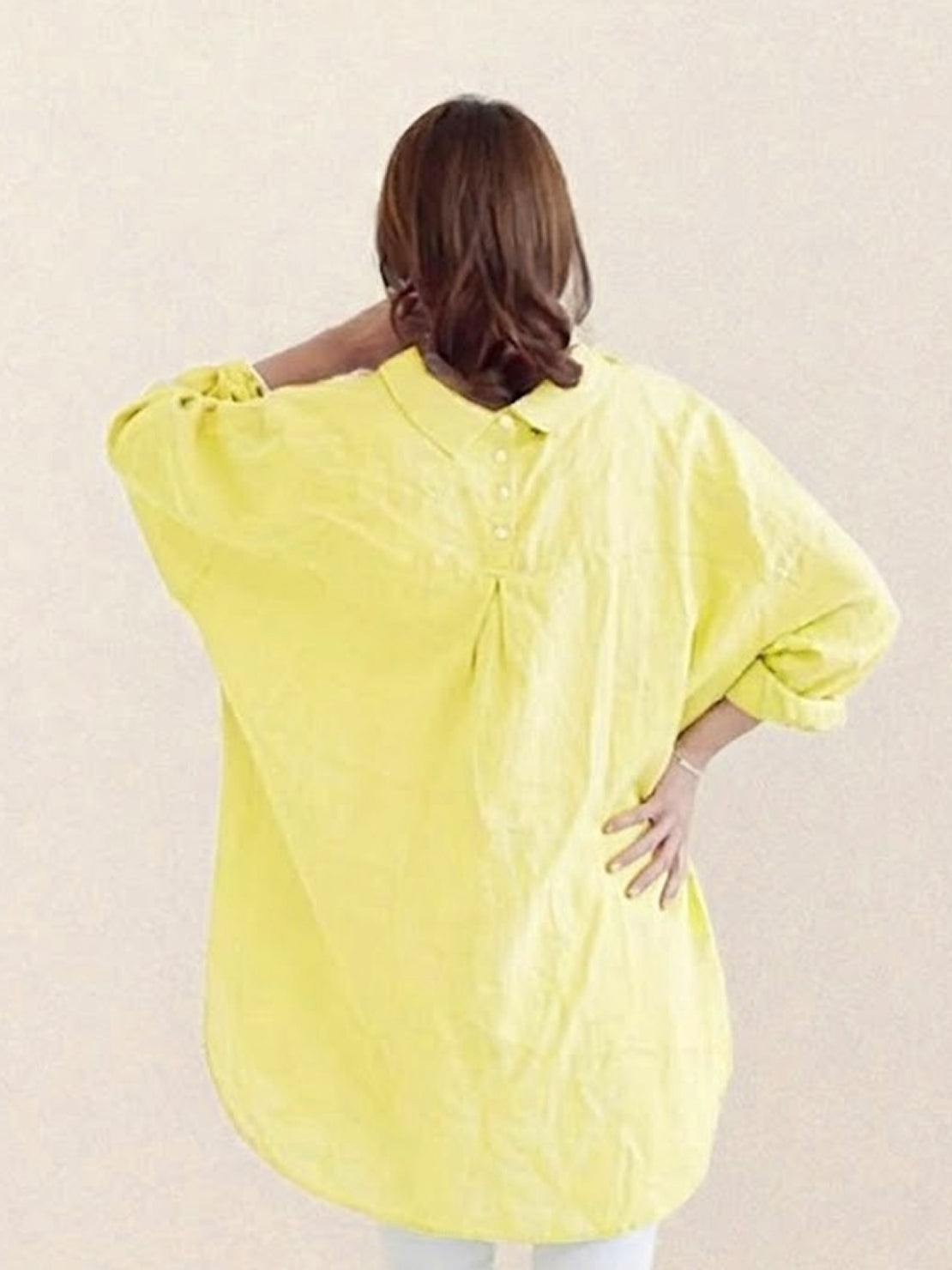 🔥CLEARANCE SALE🔥 The Oversized 100% Cotton Linen Shirt