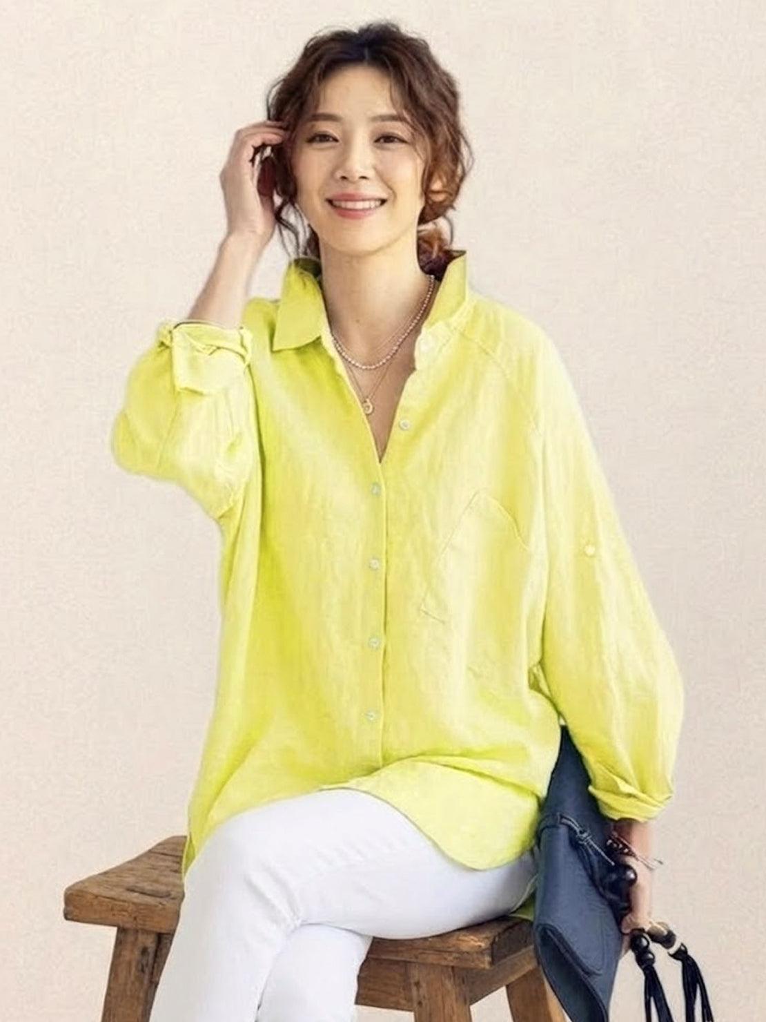 🔥CLEARANCE SALE🔥 The Oversized 100% Cotton Linen Shirt