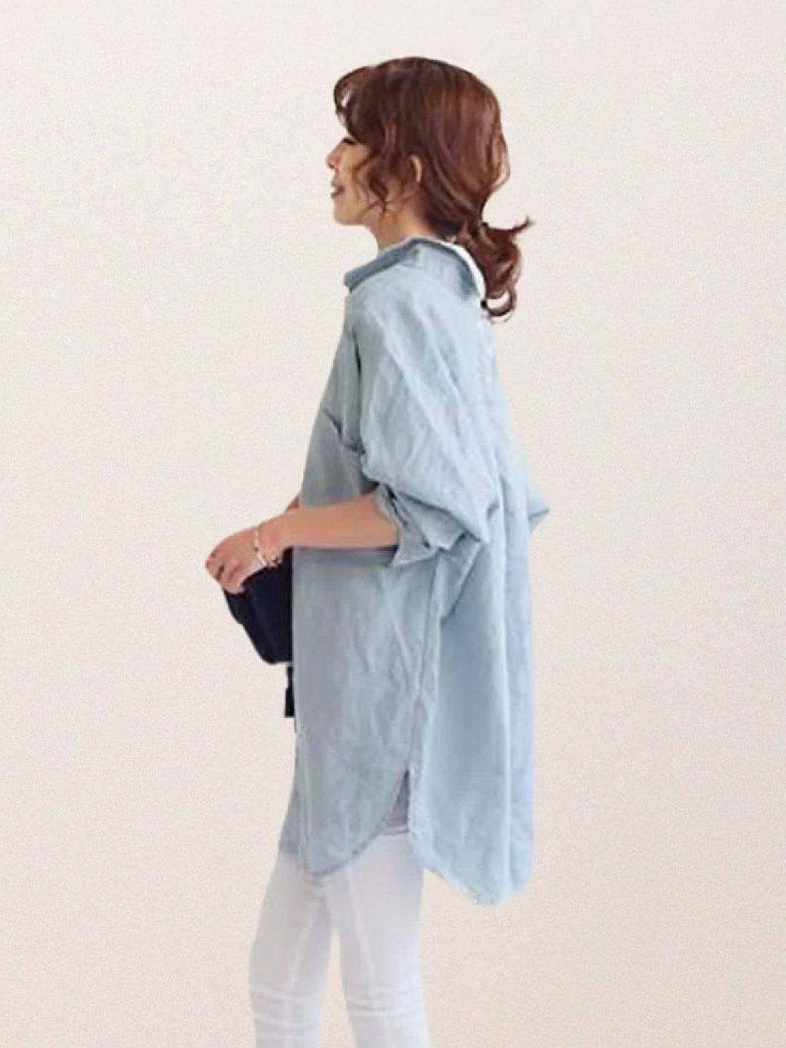 🔥CLEARANCE SALE🔥 The Oversized 100% Cotton Linen Shirt