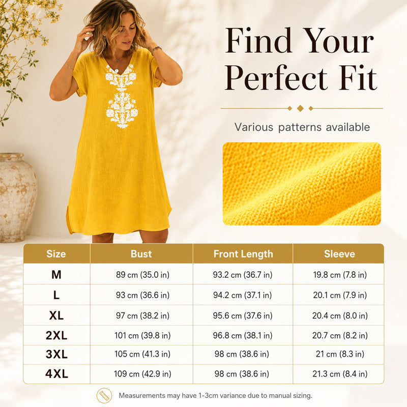 🔥CLEARANCE SALE🔥Women's Casual V Neck Printed Dress