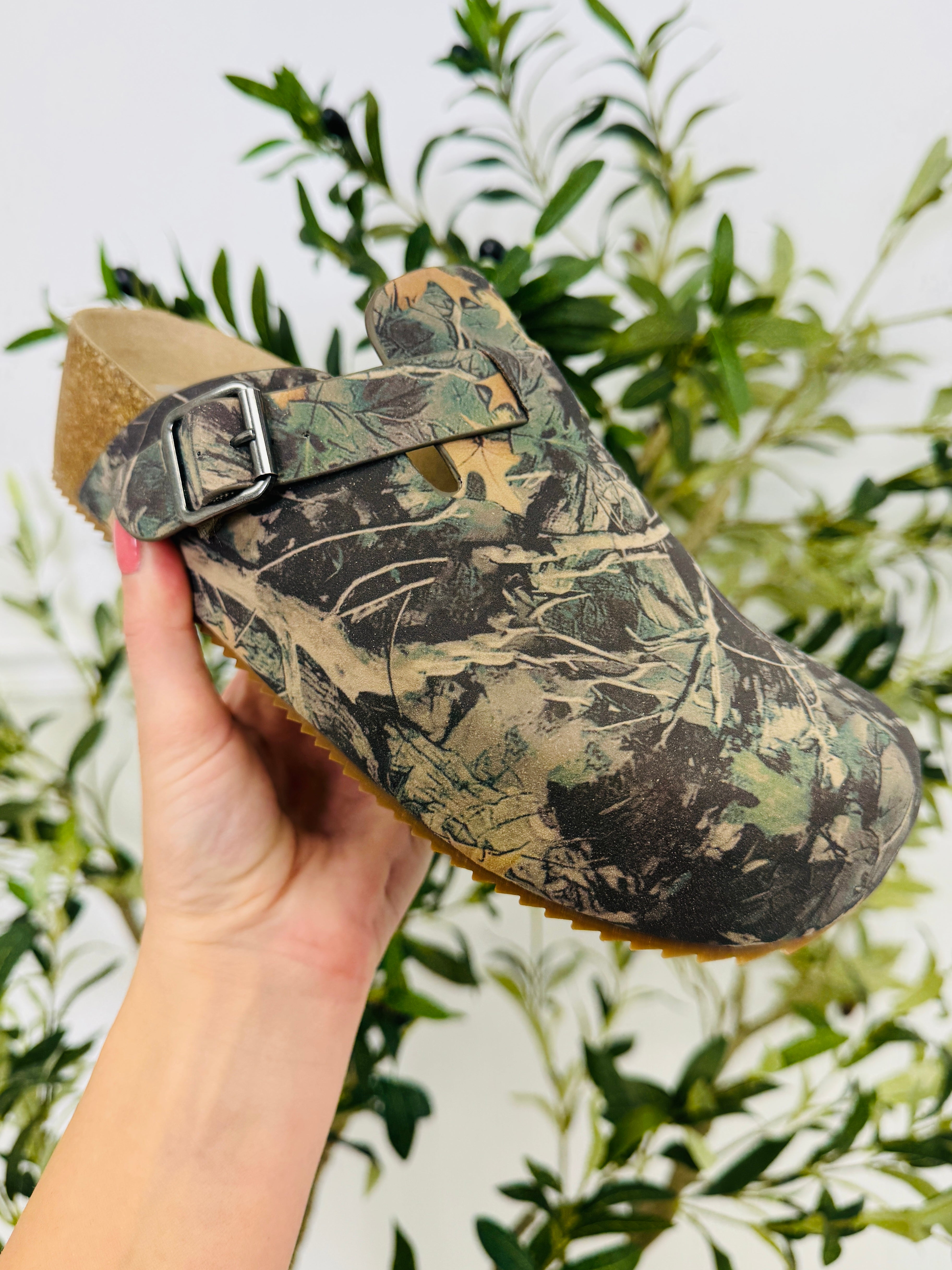 Women's Buckle-Detail Clogs - product view 1