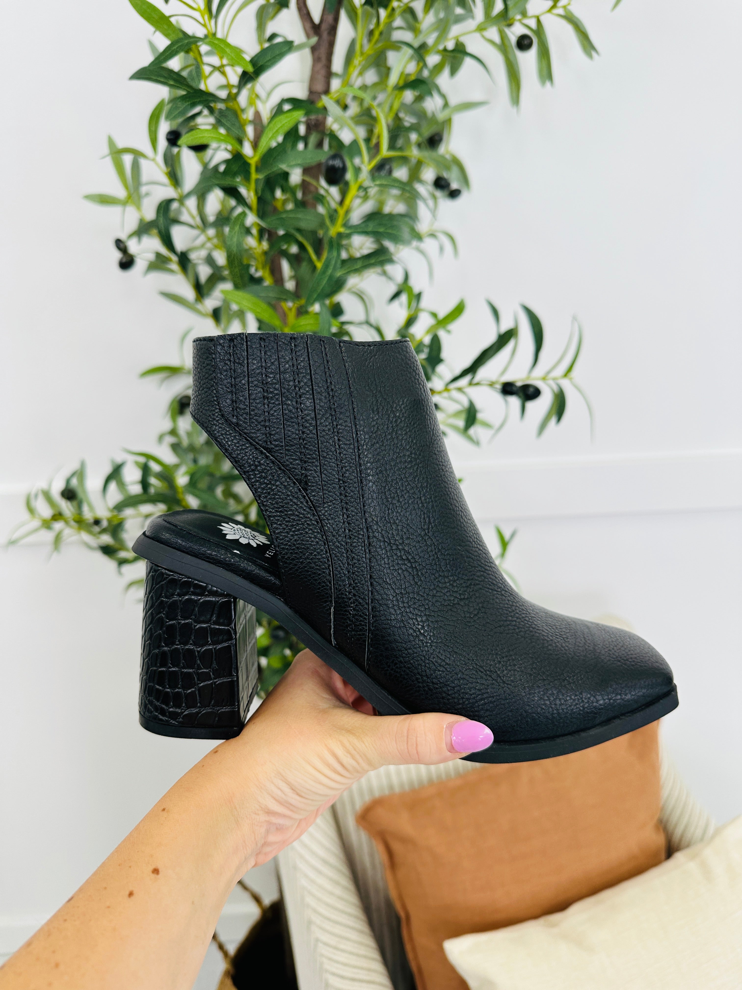 Women's Black Booties - product view 1