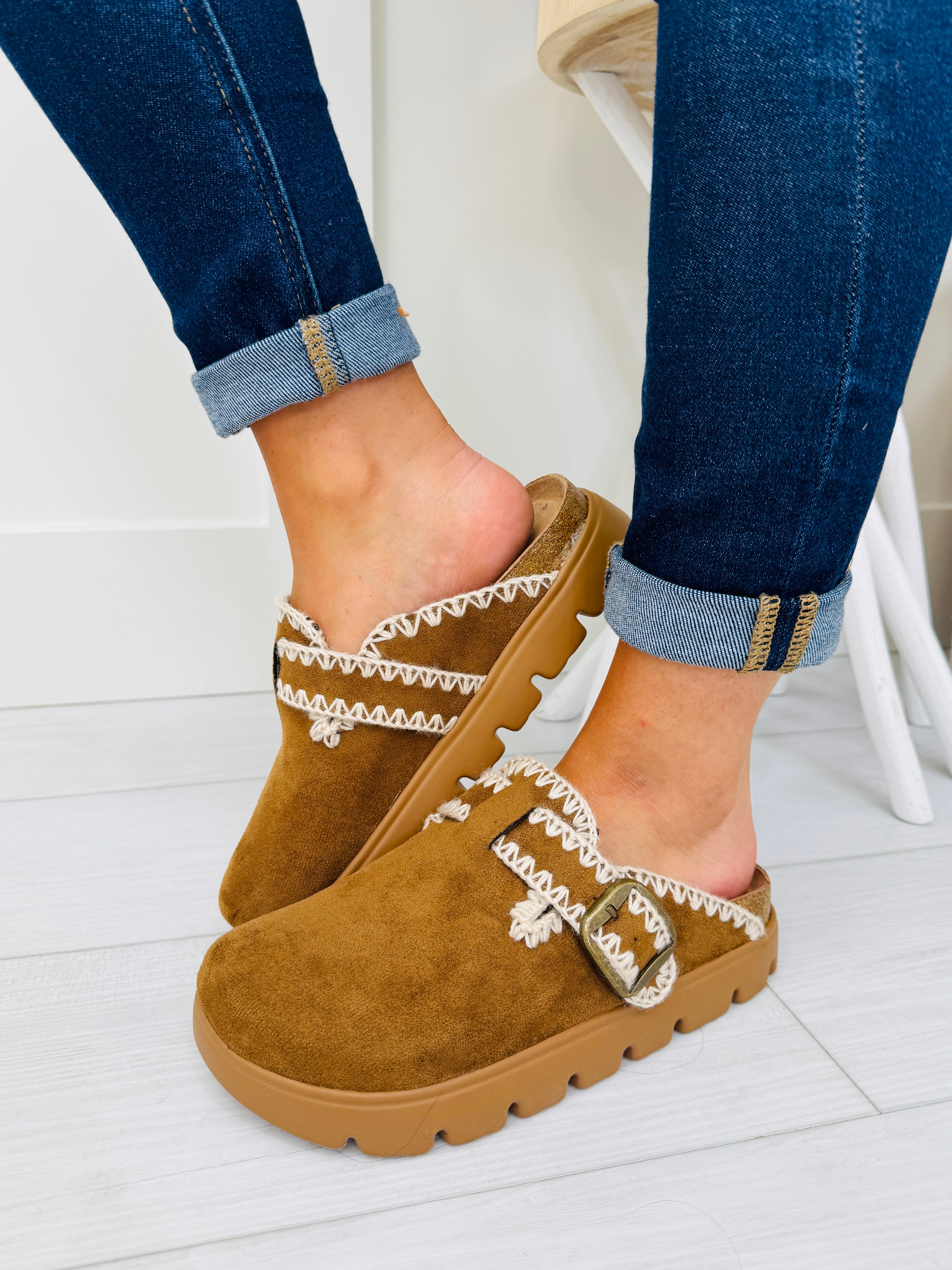 Women's Multiple Colors Suede-Look Clogs - product view 1