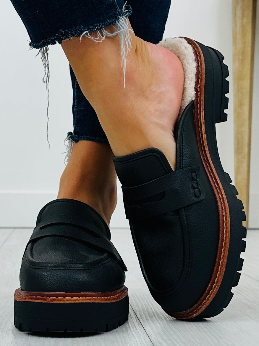 Women's Black Mules - product view 3