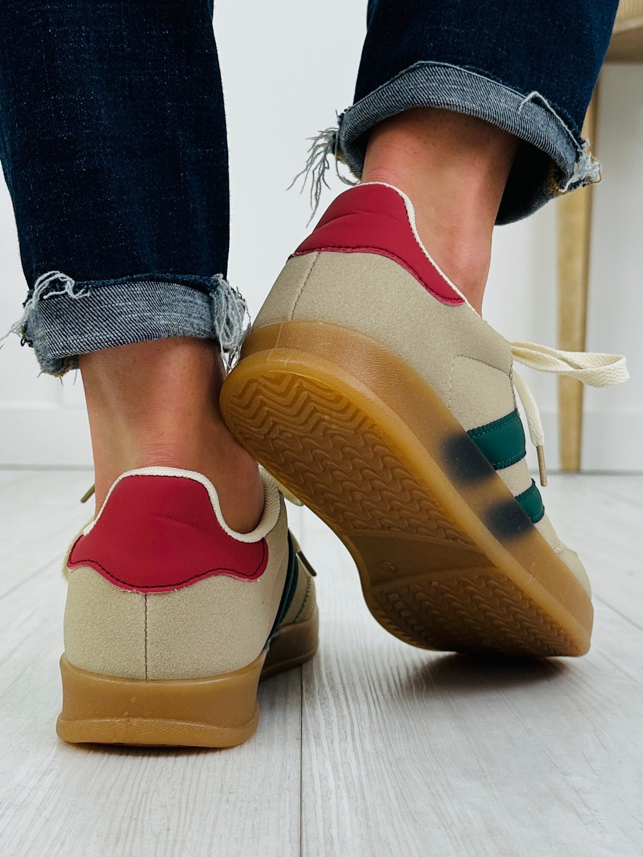 Women's Khaki Green Sneakers - product view 5