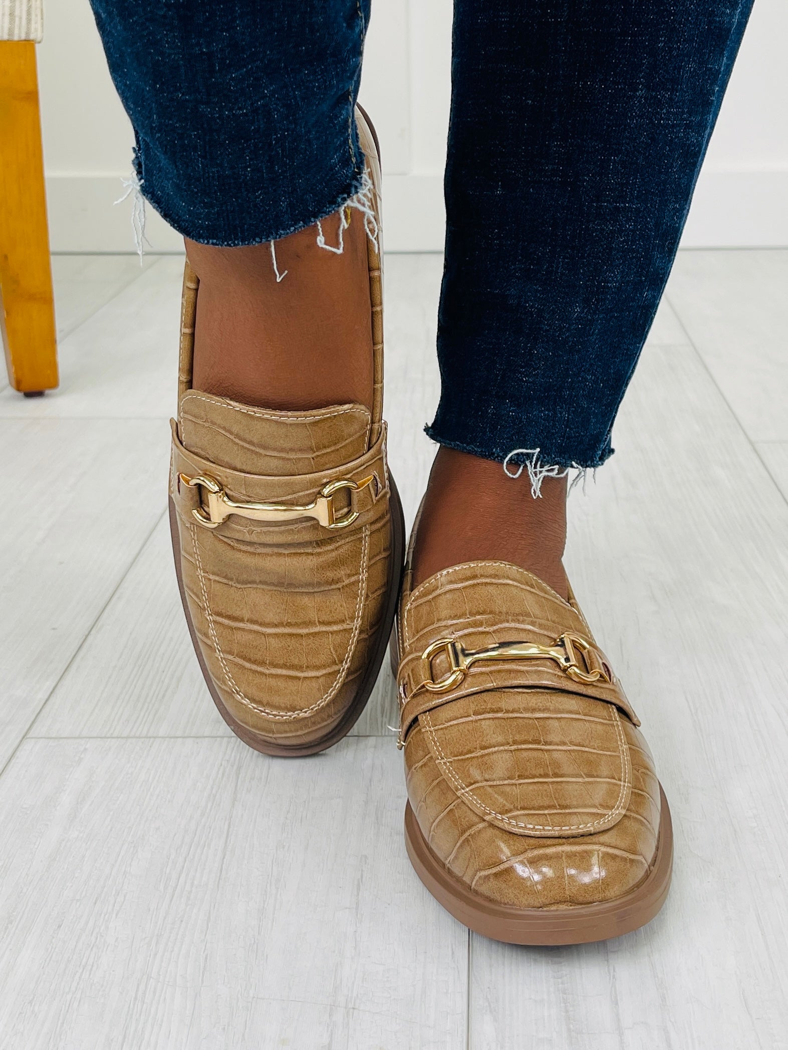 Women's Taupe Loafers - product view 4